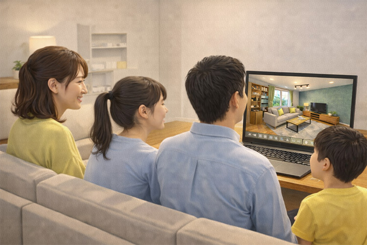 家族全員でイメージを共有