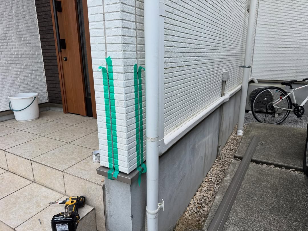 外壁材と水切り板金修理