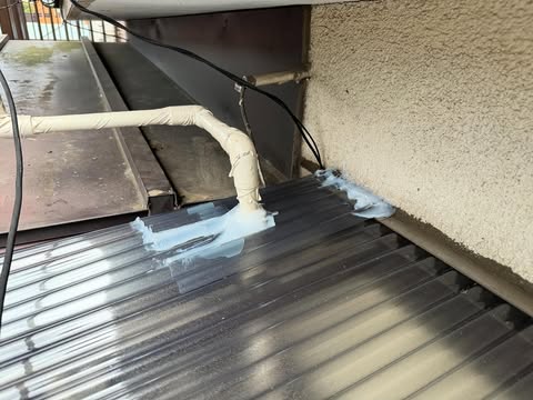 ポリカーボネート交換後のホース