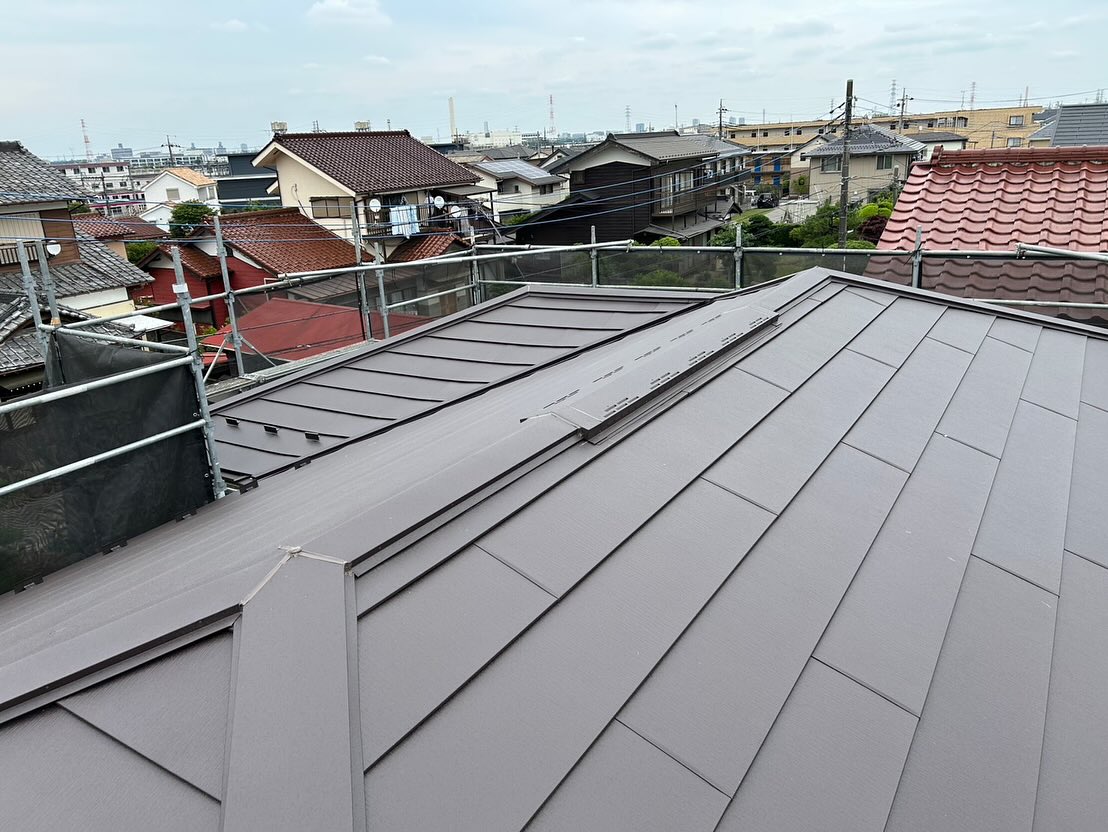 屋根の葺き替え工事完了 ガルテクト